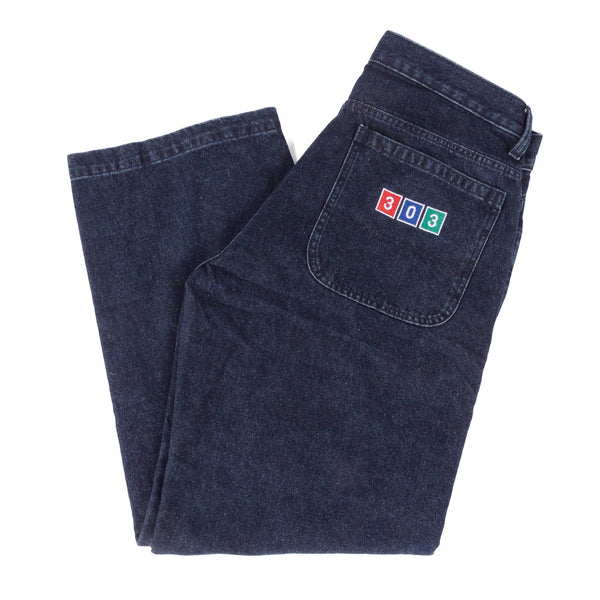 303 Boards - 303 X Dickies 303 Station Double Knee Denim Pants (Stonewash Indigo) *SALE